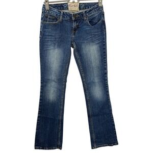 American Rag Cie Bootcut Jeans Medium Wash Denim Size 15 Junior 28" Women's Y2K